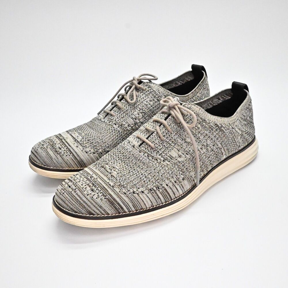 COLE HAAN Sneakers Mens Size 13 Gray Grand OS Stitchlite‎ Wingtip Oxford Lace Up